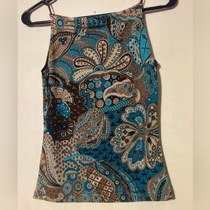 Preowned A. Byer Spandex SleevelessTank Top, multicolored, Size Small